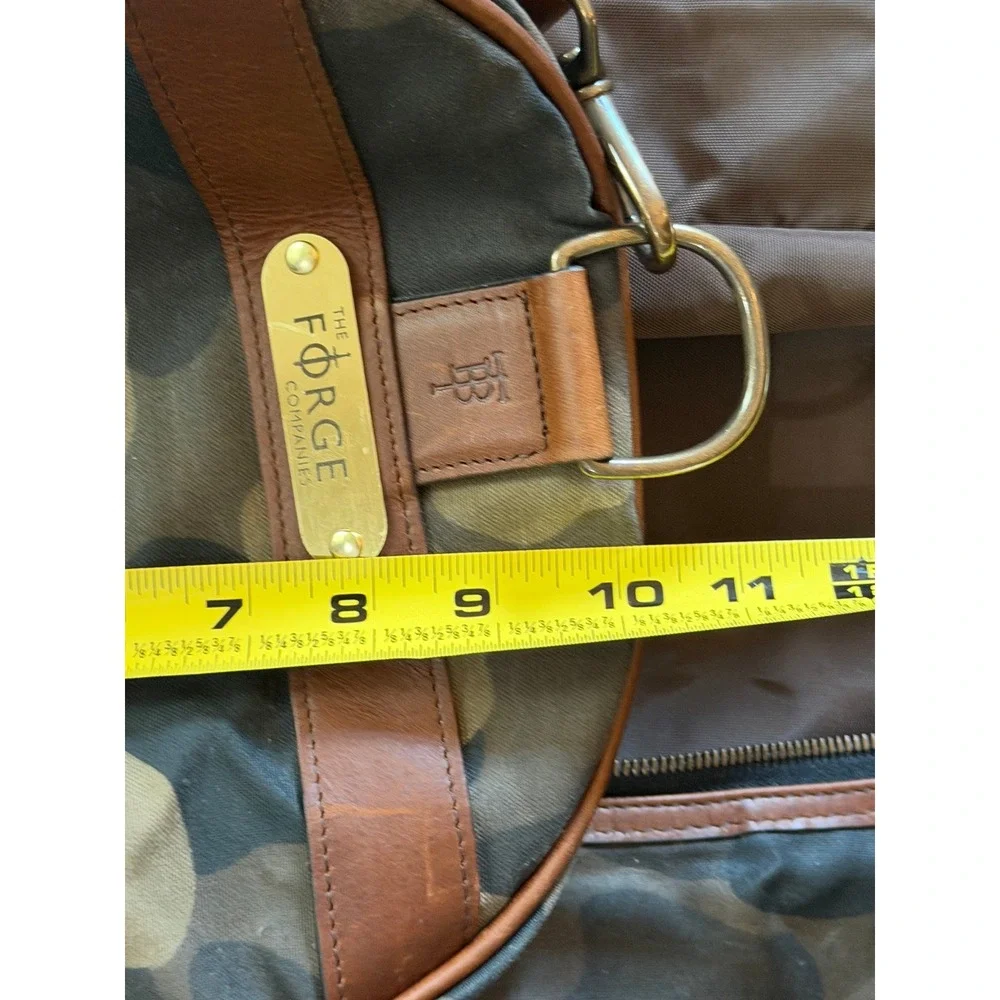 Tom Beckbe Canvas Field Bag Leather Trim Weekend Travel Dufflebag